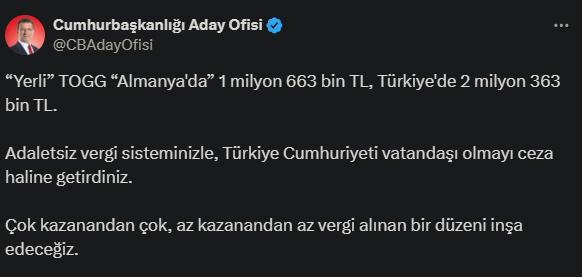 İmamoğlu twiti 5.8.2025